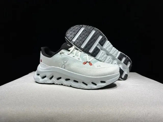 On Cloudmonster White Black Red