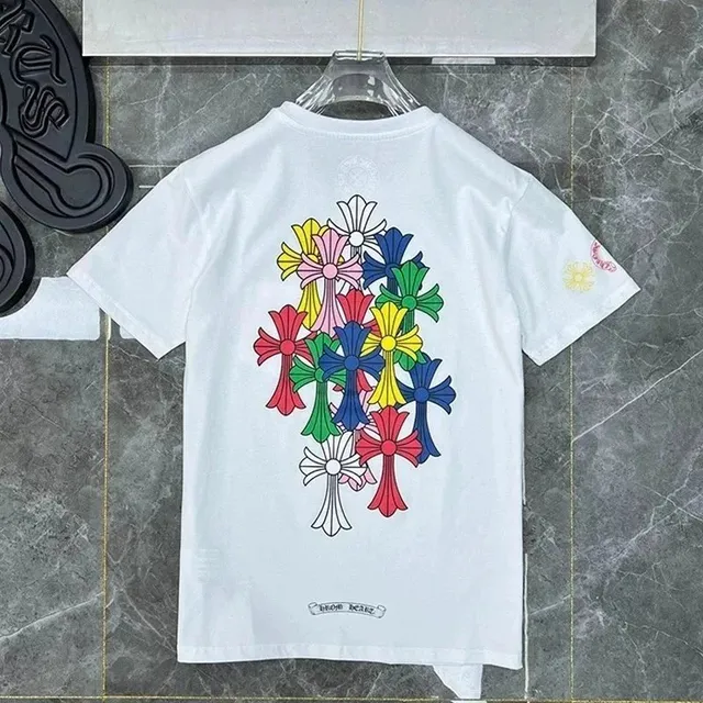 Chrome Hearts T-Shirt Multi-Color Cross Print