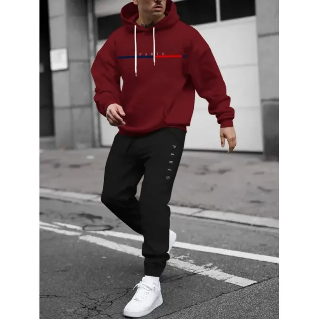 Palace Hoodie and Joggers Set Paris Logo