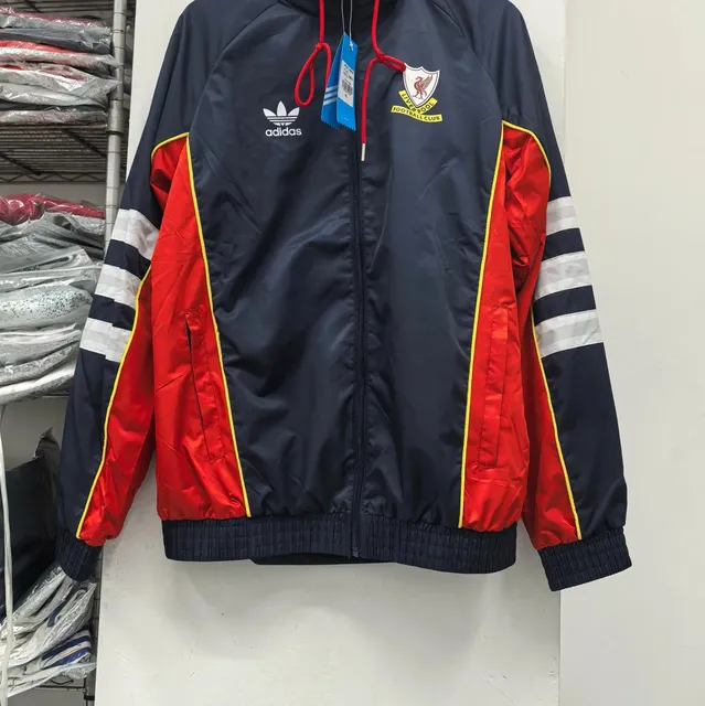 Adidas Liverpool FC Windbreaker Navy Red