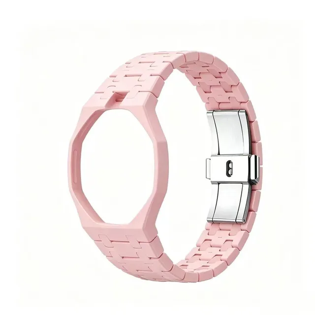 ceramic silicone watch band 陶瓷表带浅粉