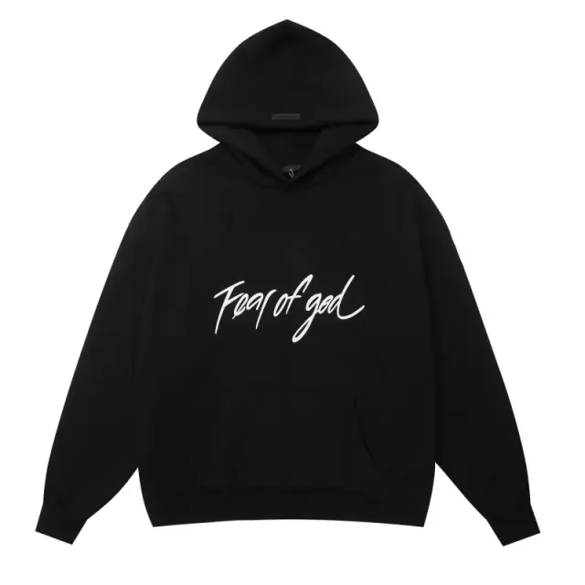 Fear of God Hooded Sweatshirt Script Logo