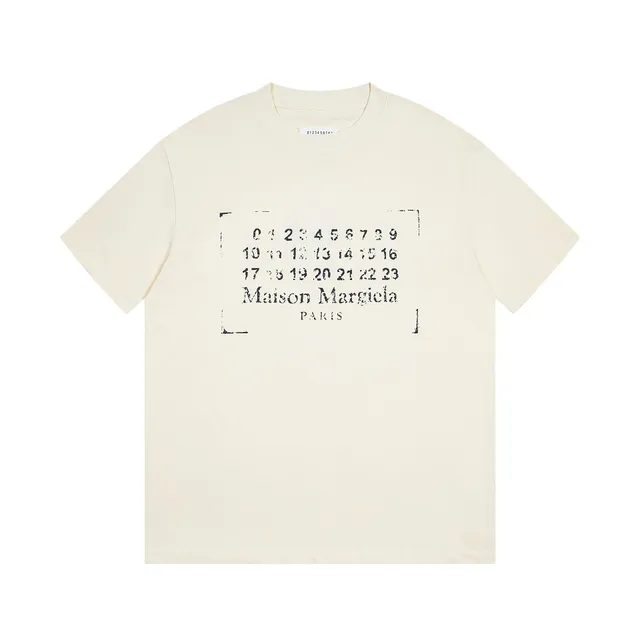 Maison Margiela Numbered Logo Tee Numbers Print