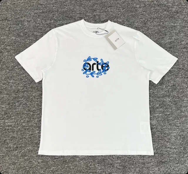 Arte Antwerp Logo Tee Blue Wreath Print