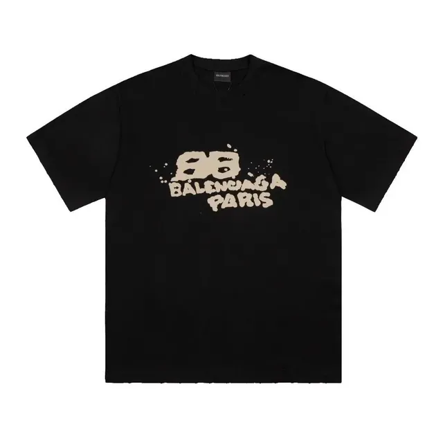 Balenciaga Graphic T-Shirt BB Logo Print