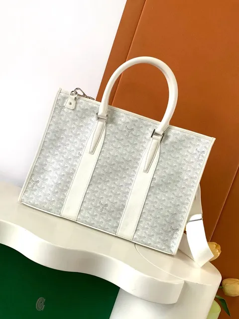 Goyard Saint Louis White Chevron