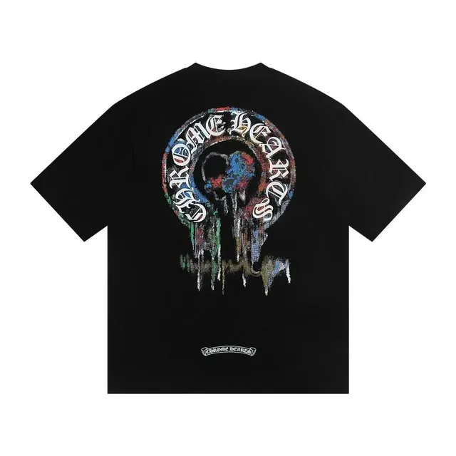 Chrome Hearts Graphic Tee Dripping Cross Logo