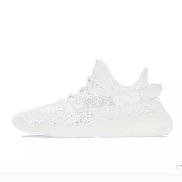 椰子350V2纯白缕空天使HQ6316