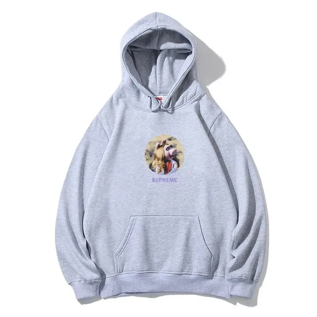 Supreme Hooded Sweatshirt Miss Piggy Print