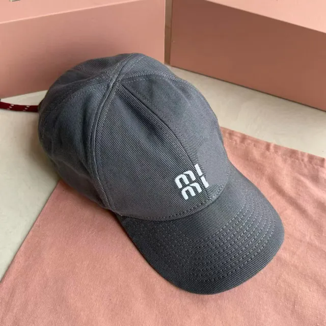 Miu Miu Baseball Cap Logo Embroidered