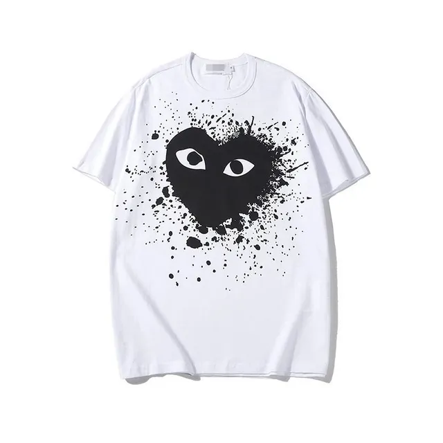 Comme des Garçons Heart Tee Splatter Print