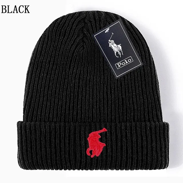 Polo Ralph Lauren Beanie Red Pony Embroidery