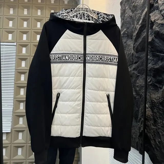 Dior Logo-Strip Hooded Jacket