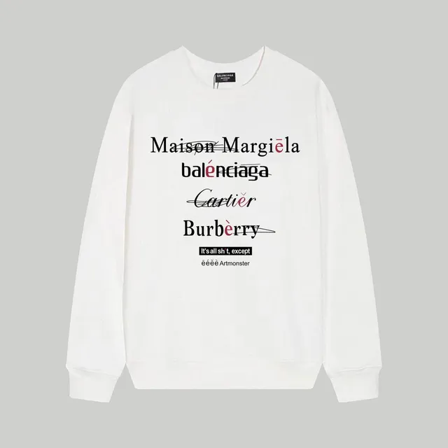 Maison Margiela Crewneck Sweatshirt Brand-Stack Print