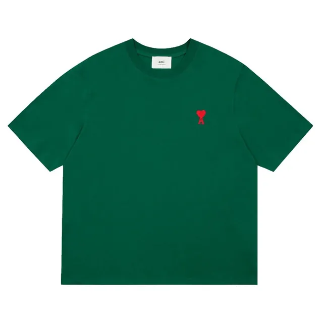 AMI Paris Cotton T-Shirt Heart Logo