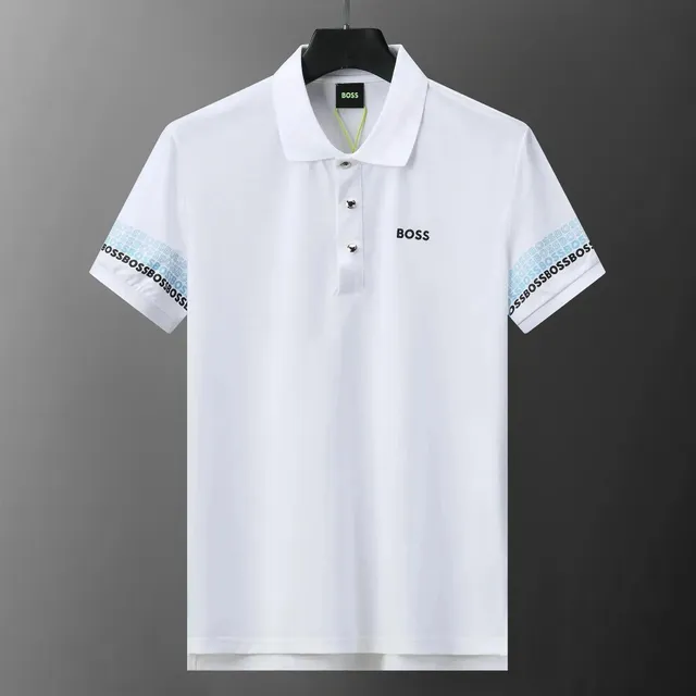 Hugo Boss Polo Shirt Logo Sleeve Print