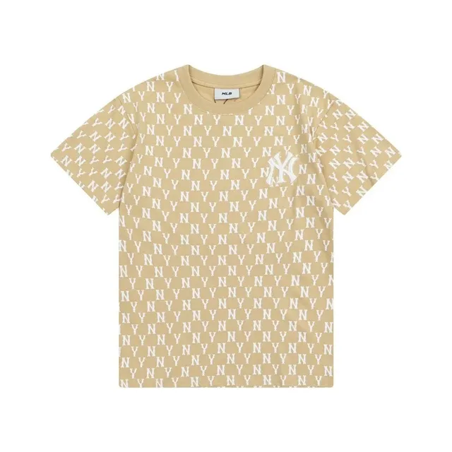 MLB Logo Print T-Shirt All-Over NY
