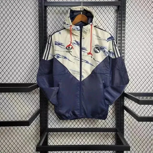 Adidas Goggle Jacket Real Madrid Print