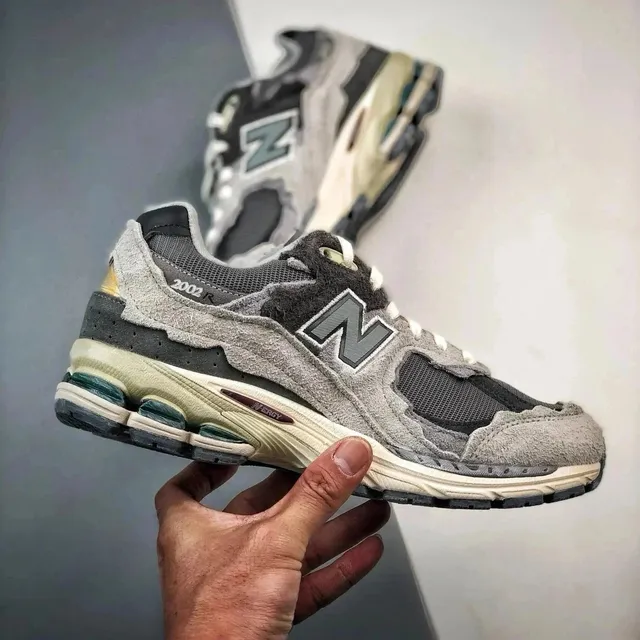 New Balance 2002R Grey Mesh and Suede