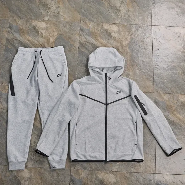 Nike Tech Fleece Hoodie and Joggers Heather Grey