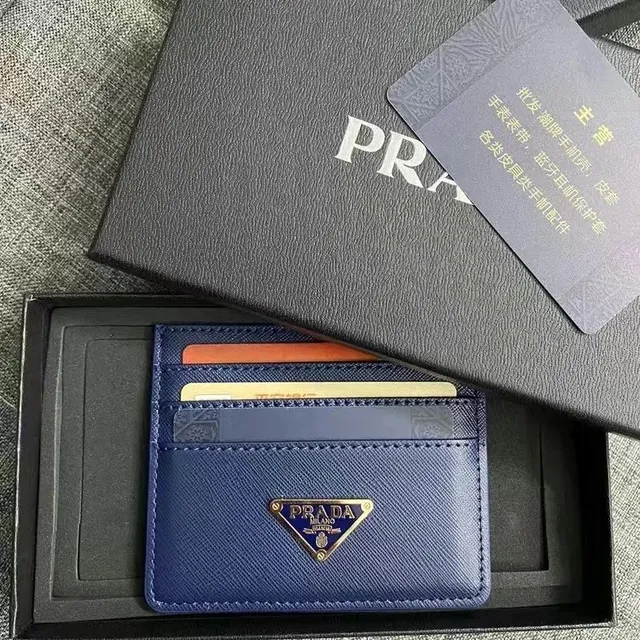 Prada Card Holder Saffiano Leather