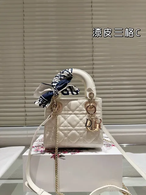 白漆皮三格 sise(17cm)