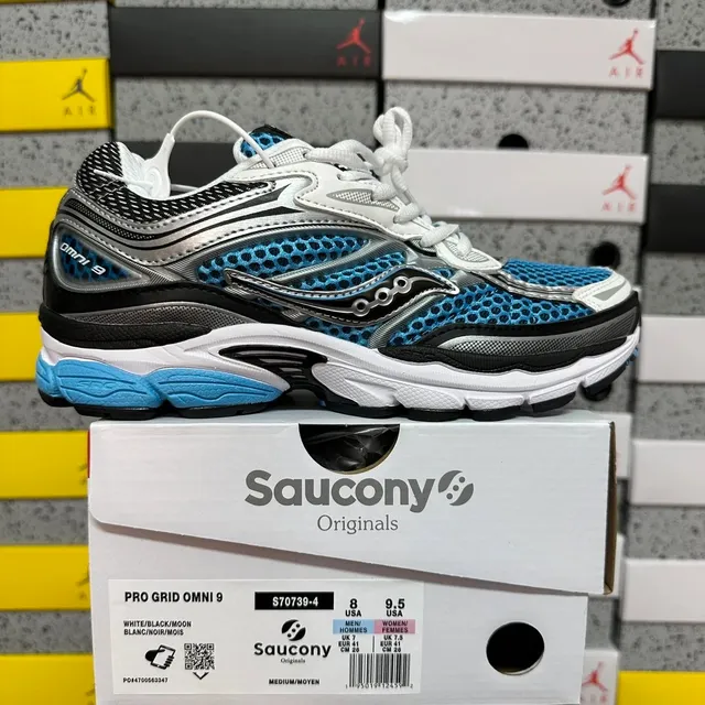 Saucony Pro Grid Omni 9 White/Black/Moon