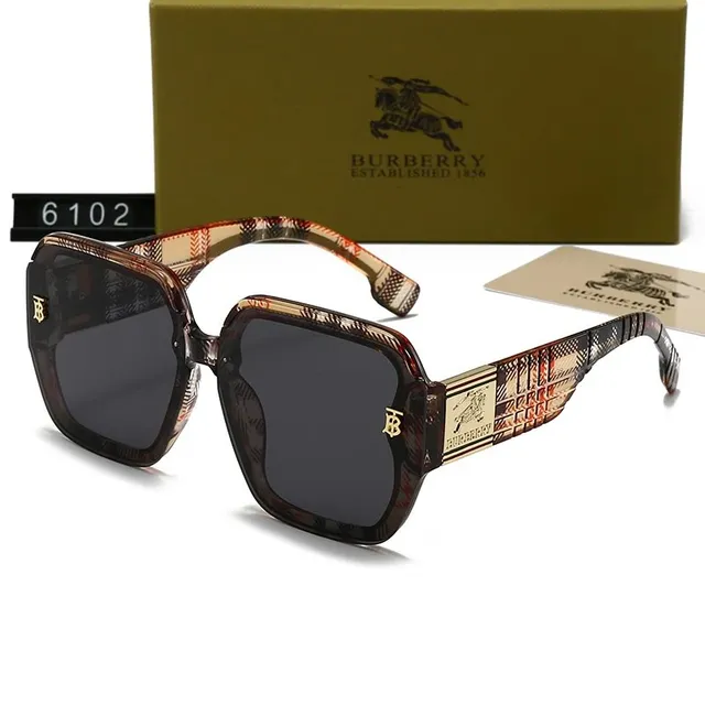 Burberry Square Sunglasses Check Print