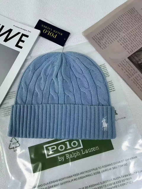 Polo Ralph Lauren Cable Knit Beanie Light Blue