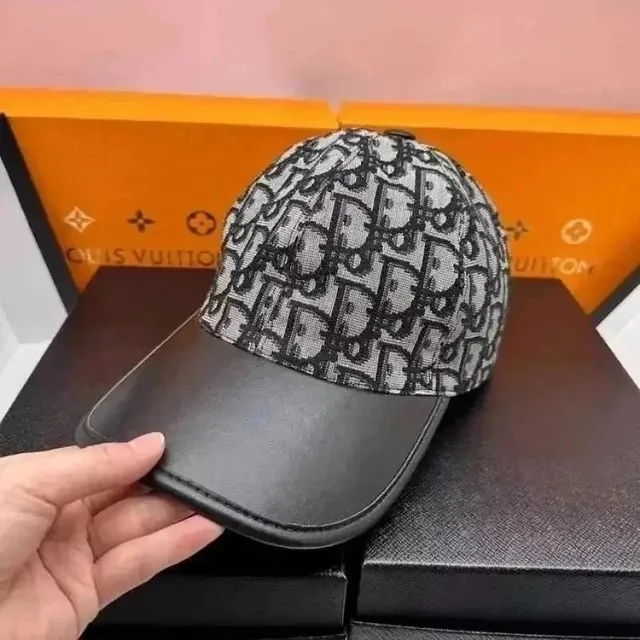 Dior Baseball Cap Oblique Logo Print