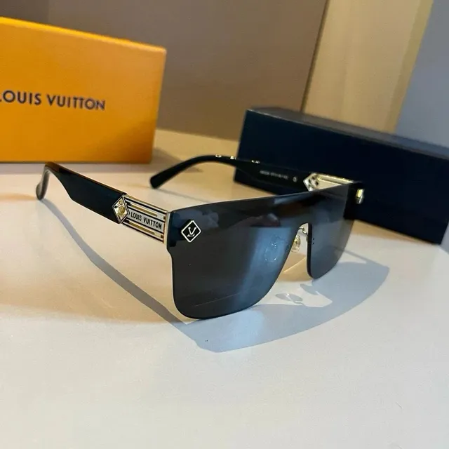 Louis Vuitton Shield Sunglasses Monogram Detail