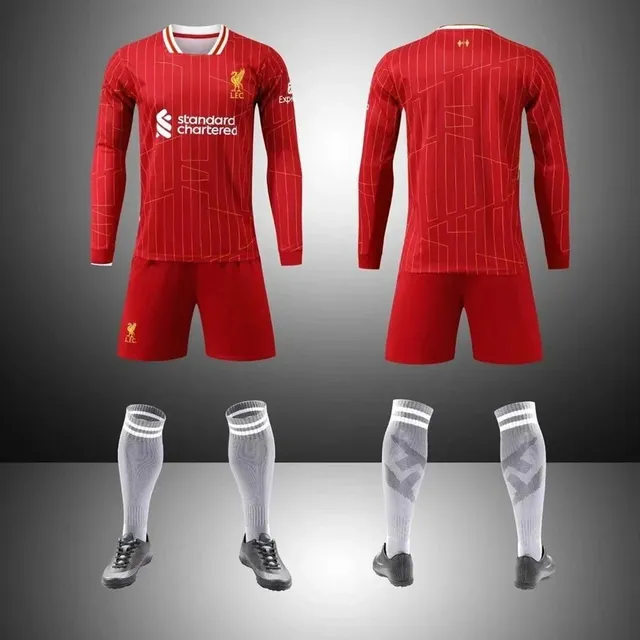 Nike Liverpool Home Kit 2021-22 Long Sleeve