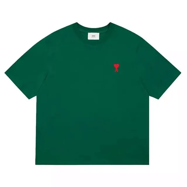 AMI Paris Cotton T-Shirt Heart Logo