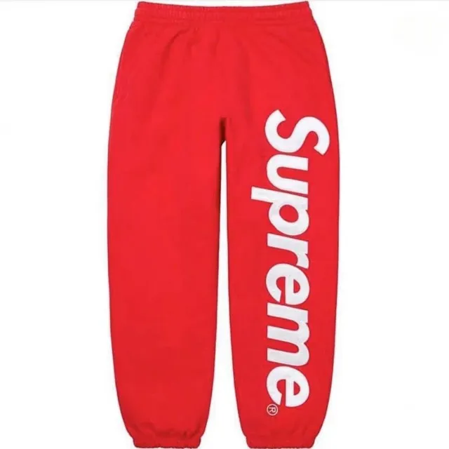Supreme Box Logo Sweatpants Red