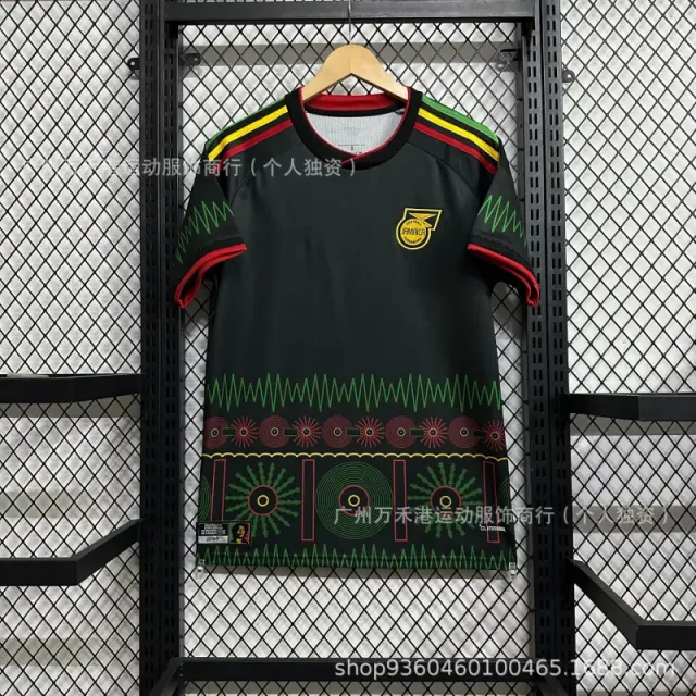 Jamaica National Team Football Jersey Rasta Pattern