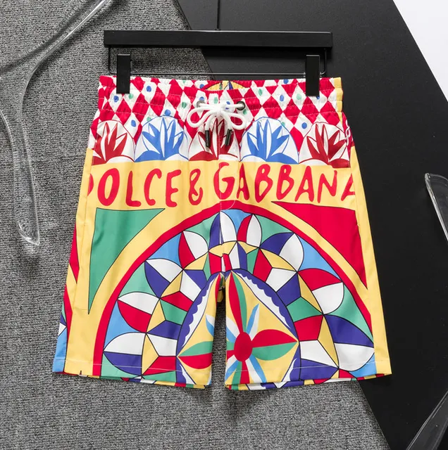 Dolce & Gabbana Printed Swim Shorts Baroque Print