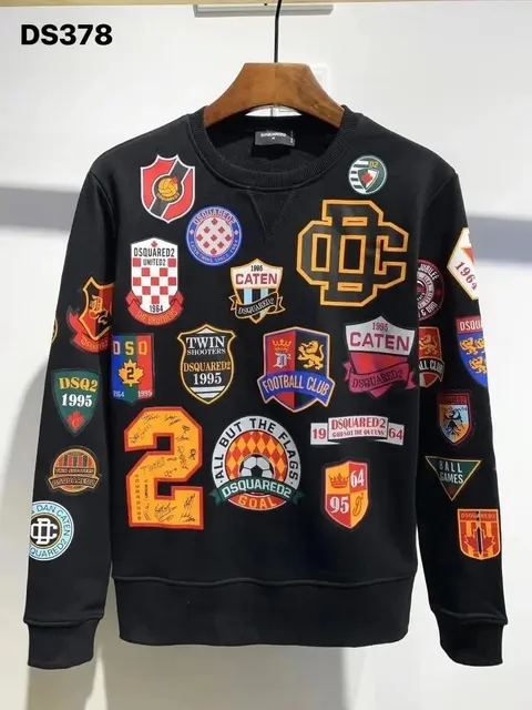 Dsquared2 Crewneck Sweatshirt Patchwork Logo
