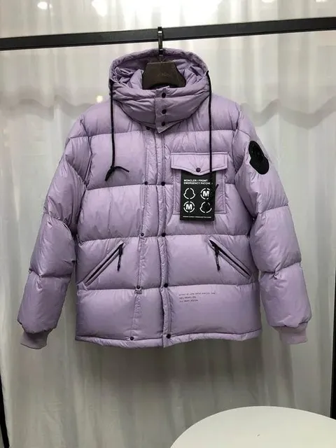 Moncler Front Reflective Patch Jacket Lilac