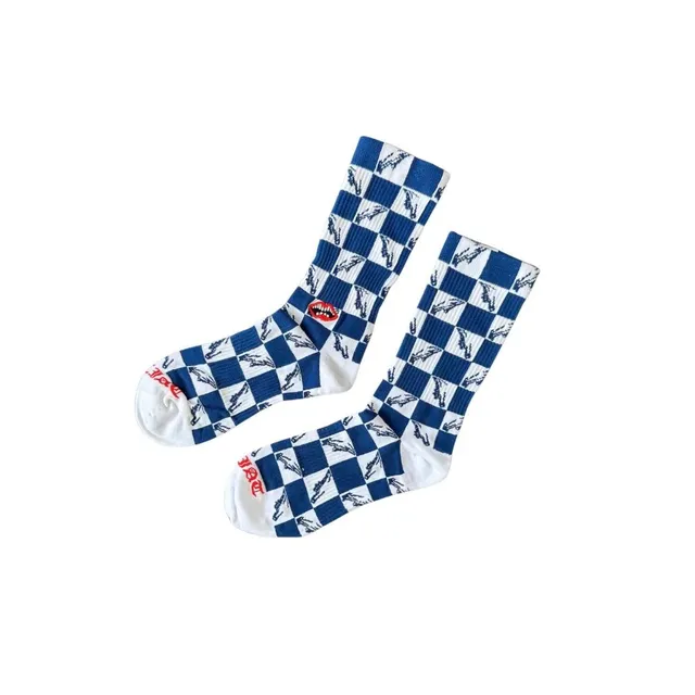 Chrome Hearts Checkered Socks Checkerboard with Logo