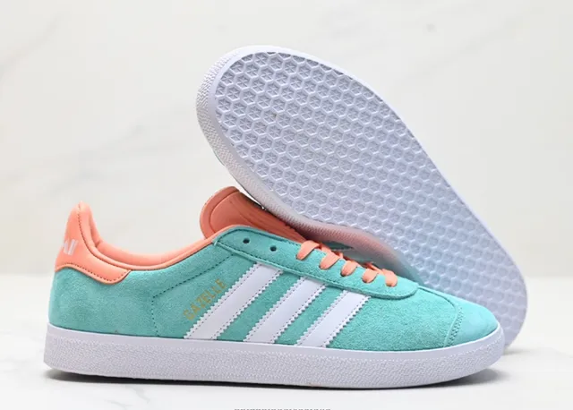 Adidas Gazelle Mint and Coral