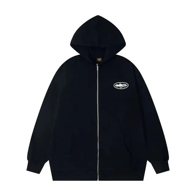 Corteiz Zip-Up Hoodie Oval Logo