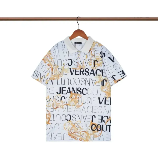 Versace Polo Shirt Baroque Print