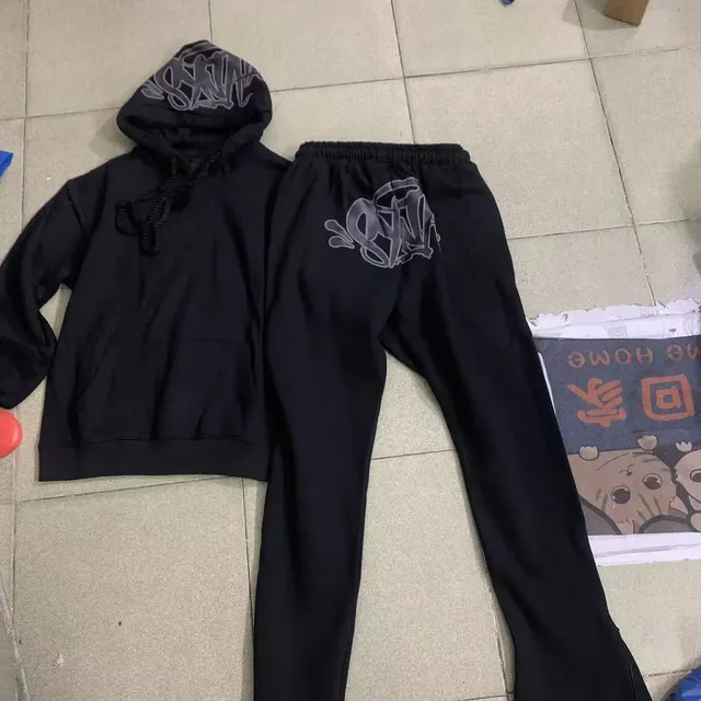Hoodie and Joggers Set Graffiti Logo