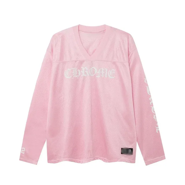 Chrome Hearts Mesh Jersey Pink with White Logo