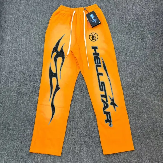 Hellstar Track Pants Flame Graphic