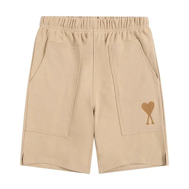 AMI Paris Heart Logo Shorts