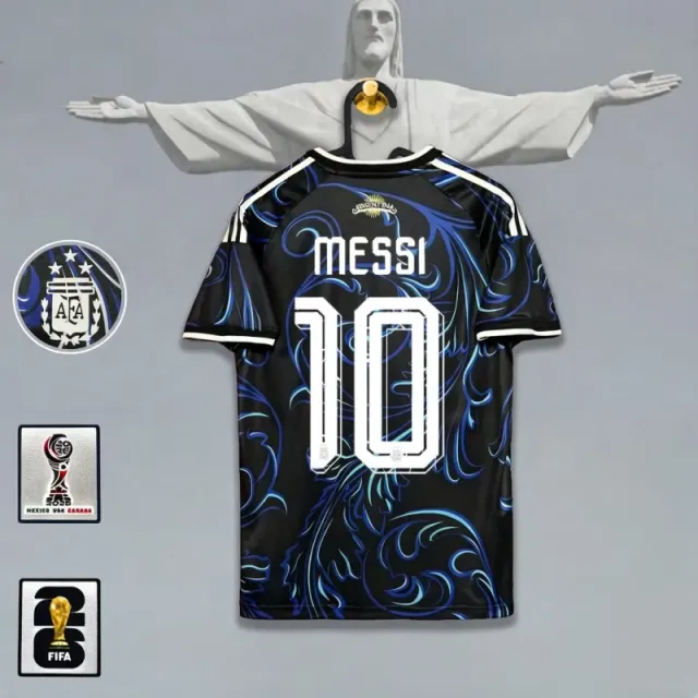 Argentina away jersey, number 10 with captain's armband