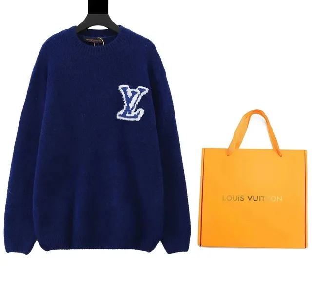 Louis Vuitton Knit Sweater LV Monogram Intarsia