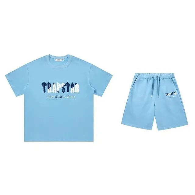 Corteiz T-Shirt and Shorts Set Trapstar Logo