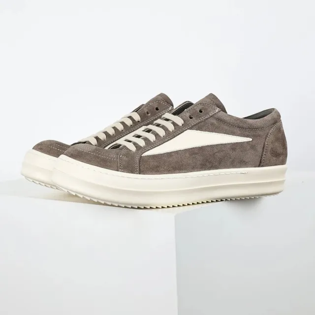 Rick Owens Geobasket Suede Panel